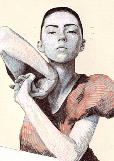 Girl with twisted hands 389 xxx q85